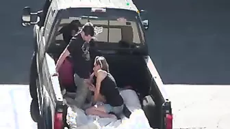 Lizzy London Sucking A Dick In The Back Of A Pick Up Truck!