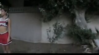 Jerri Lee Getting Slammed In Her Cheerleader Outfit!