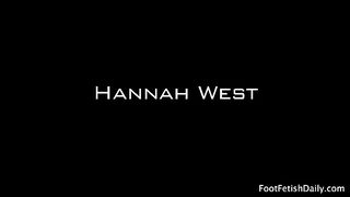 Hannah West Gets More Then Her Sexy Feet Fucked!