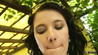 Adrianne Black Washes Her Car In A String Bikini!