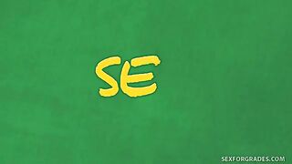 Bailey Blue Turns On The Co-Ed Sex Charm!