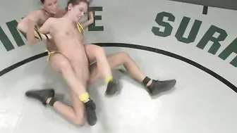 Smokie Flame Gets Pined Down By Ariel X!