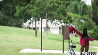 Adriana Milano Masturbates Outside!