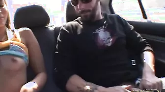 Crissy Moon Gives A Guy Some Road Head!