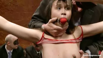 Sasha Yung In A Bondage Gang Bang Set!