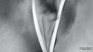 Lexi Belle Masturbating In Black And White!