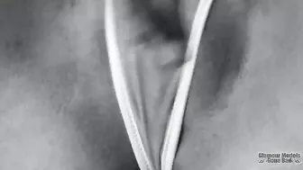 Lexi Belle Masturbating In Black And White!