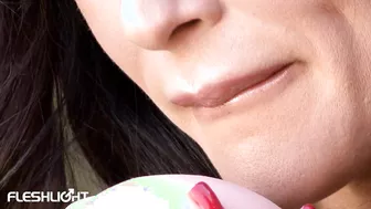 Lisa Ann Shows Us Her Fleshlight In HD!