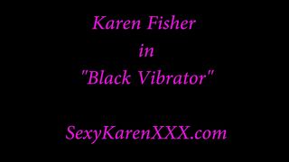 Karen Fisher Using A Vibrator On Her Sexy Pussy!