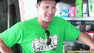 Ariana Fox Gives Up Her Sexy Mouth And Pussy For The Money!