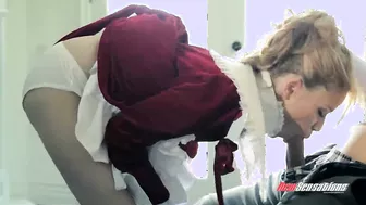 Mae Olsen Submissively Bends Over For His Cockl