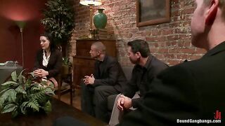 Kimberly Kane Bound Up For A Gang Bang!