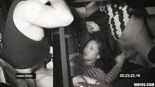 Alina Li Fucking Two Guys While In A Car!