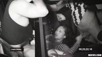 Alina Li Fucking Two Guys While In A Car!