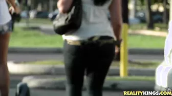 Carmen De Luz Riding Nude In A Parking Lot!