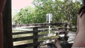 Dakota James And Holly Hudson Fucking Two Guys At A Park!