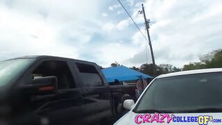 Tiff Bannister Getting Some Dick At A Tailgate Party!