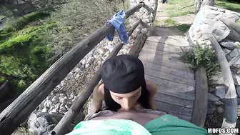 Jaclyn Taylor Sucking A Cock While Outdoors!