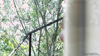 Lauren Clare Outside Just Rubbing Her Pussy Hard!