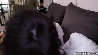 Kali Kavalli As A Brunette Taking A Big Black Cock Doggy Style!