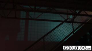 Jezebelle Bond Finger Banging Her Pussy On The Stairs!