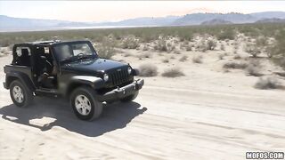 Mercedes Carrera Has Sex In A Jeep While A Drone Films It!