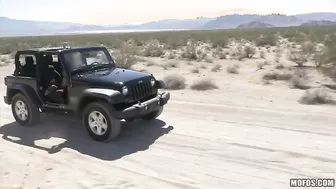 Mercedes Carrera Has Sex In A Jeep While A Drone Films It!