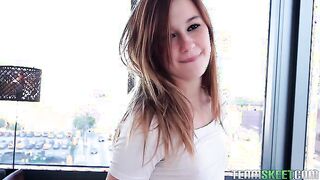 Alaina Dawson On Her Knees Sucking His Cock!