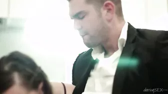 Zoe Doll Takes On His Cock In The Kitchen!