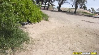 Gina Valentina String Bikini Beach Sex Video!