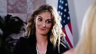 Zoe Clark Lets Her MILF Teacher Mona Wales Fuck Her With A Strap On!