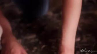 Elsa Jean On A Kitchen Counter With A Red Head Eating Her Pussy!