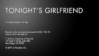 Elena Koshka Tonights Girlfriend Sex Video!