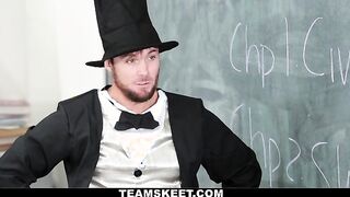 Adria Rae Takes A Load Of Cum On Her Ass From Abe Lincoln!