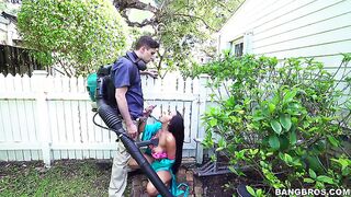 Priya Price Sucking And Fucking The Gardner!