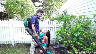 Priya Price Sucking And Fucking The Gardner!