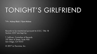 Aubrey Black Tonight's Girlfriend Sex Video!