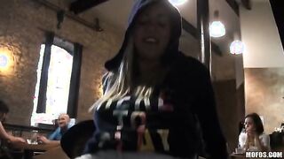 Christen Courtney Gets Fucked In A Busy Restaurant!