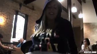 Christen Courtney Gets Fucked In A Busy Restaurant!