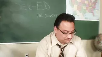 Nadia Aria Goes For Sex On The Teachers Desk!