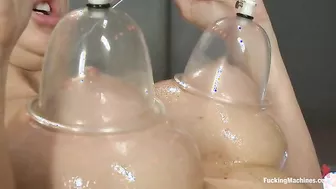 Kendall Karson And Courtney Taylor Fuck Some Machines And Each Other!