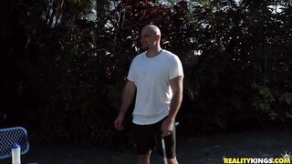 Abella Danger And Kali Roses Jump Rope Before Jumping On Jmac!