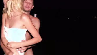 Haley Reed At Night Getting Fucked On The Beach!