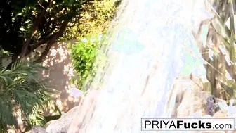 Priya Rai Is Oiling Up Her Big Boobs!