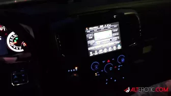 Mallory Maneater Rubs On Her Pussy And Than Sucks His Cock In A Car!