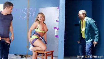 Cali Cater Takes It Up The Ass At A Rock Wall!