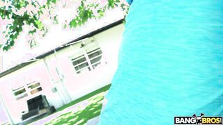 Sarai Minx In A String Bikini Sucking On A Big White Cock!