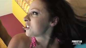 Gianna Michaels Sucking And Fucking In Just Her Bikini Top!