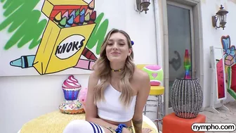 Charlotte Sins With A Cream Pie Dripping Out Of Her Swollen Pussy!