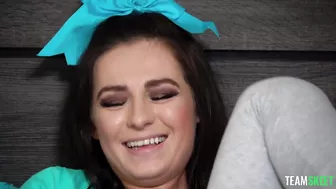 Stepsiblings Avery Moon And Bailey Base Wet Themselves!